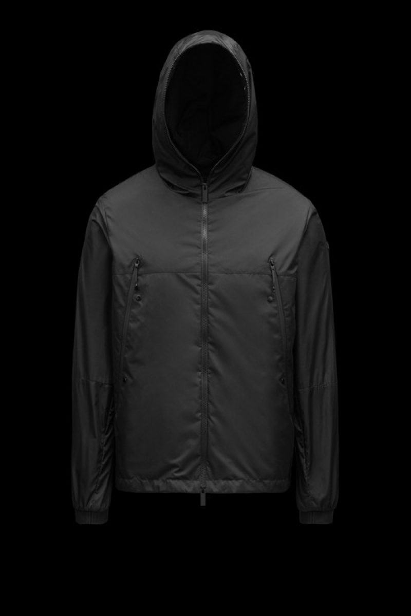 Cortavientos Moncler Junichi Rain Hombre Negros | RUDY-05347