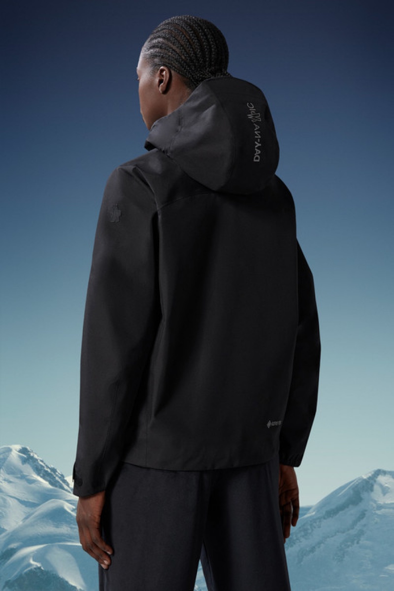 Cortavientos Moncler Meribel Encapuchado Mujer Negros | RXLH-32985