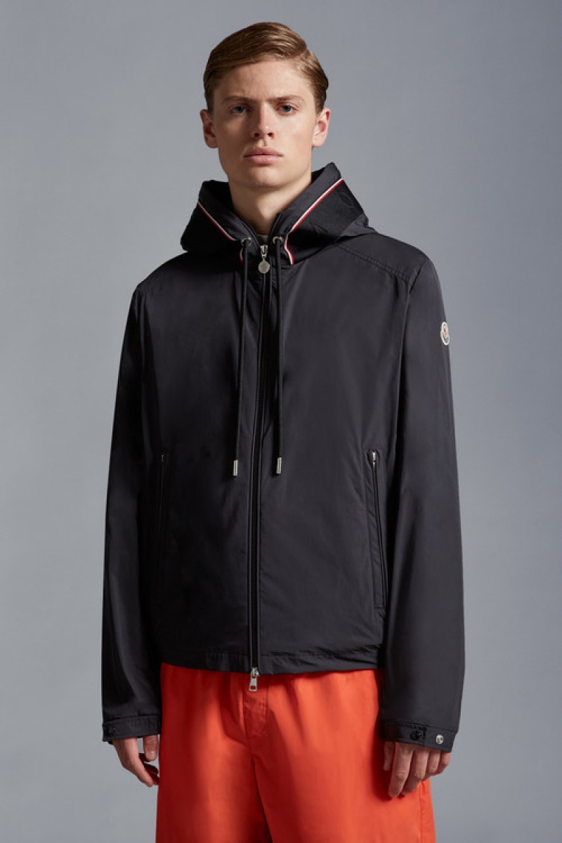 Cortavientos Moncler Mira Encapuchado Hombre Negros | CTMX-24360