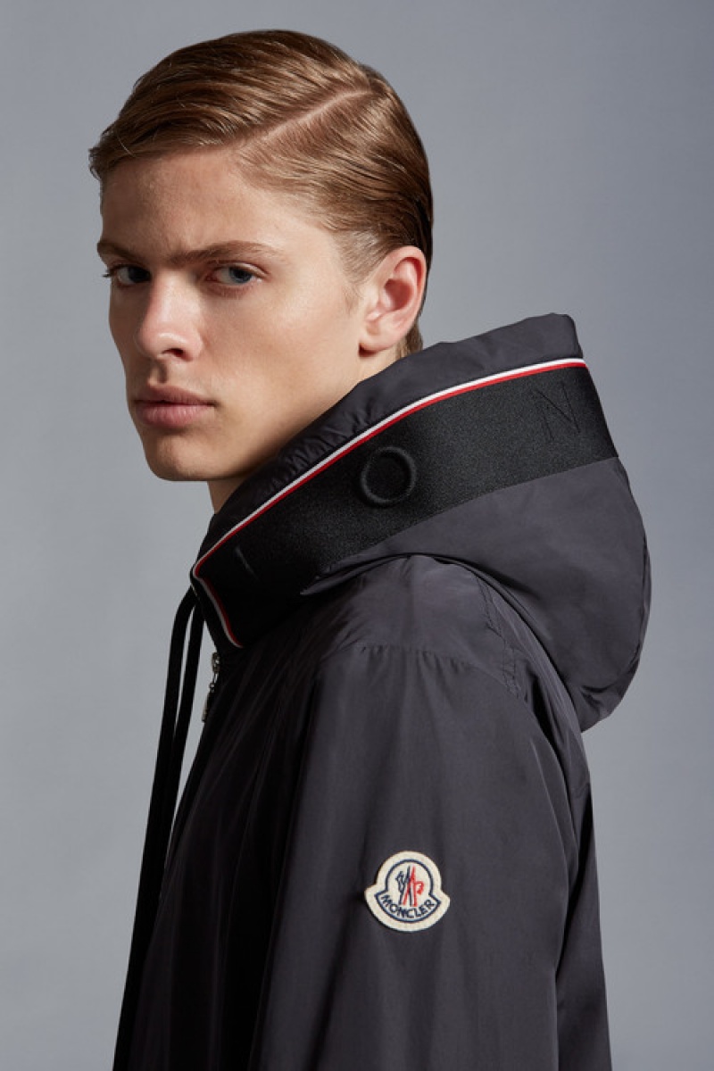 Cortavientos Moncler Mira Encapuchado Hombre Negros | CTMX-24360