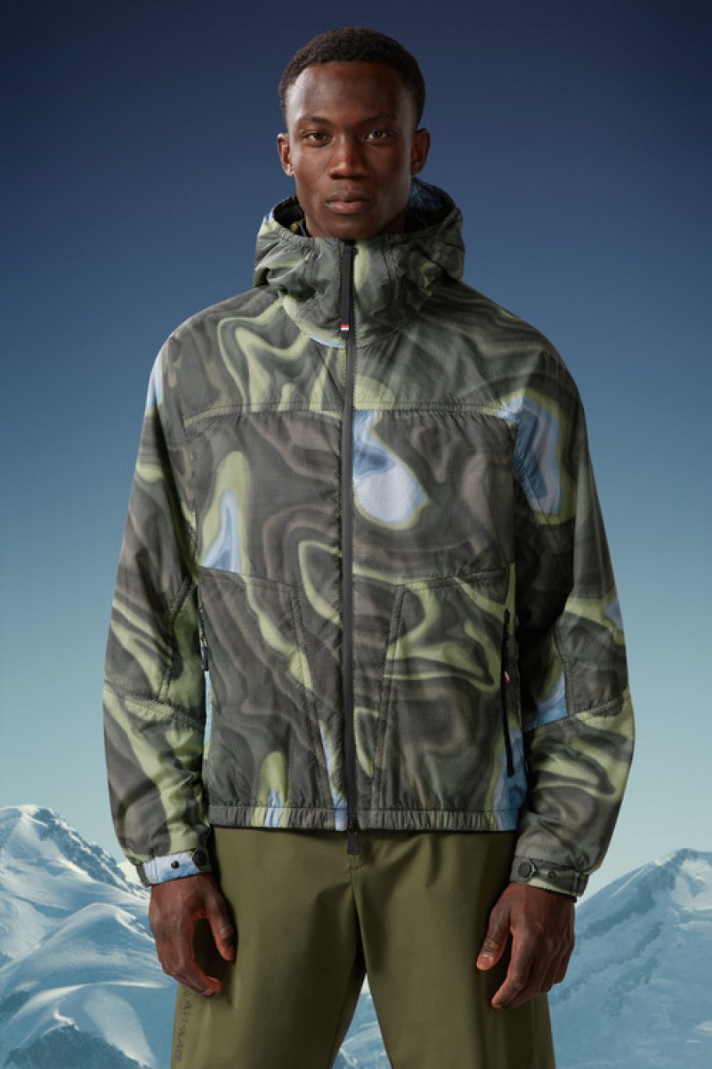 Cortavientos Moncler Peyrus Encapuchado Hombre Multicolor | TJGV-36901