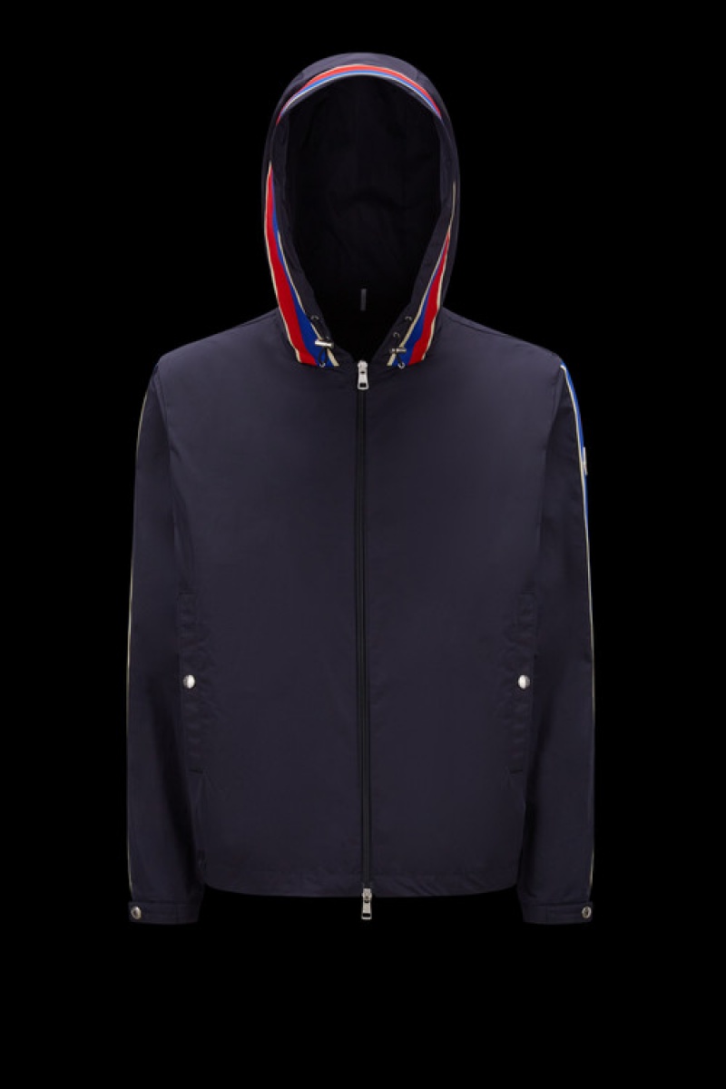 Cortavientos Moncler Rukbat Hombre Azules Oscuro | XCAH-67491