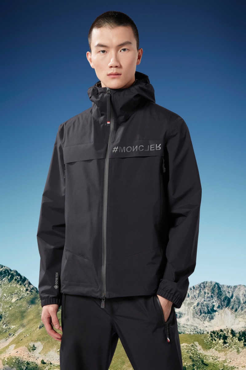 Cortavientos Moncler Shipton Encapuchado Hombre Negros | CLAH-61894