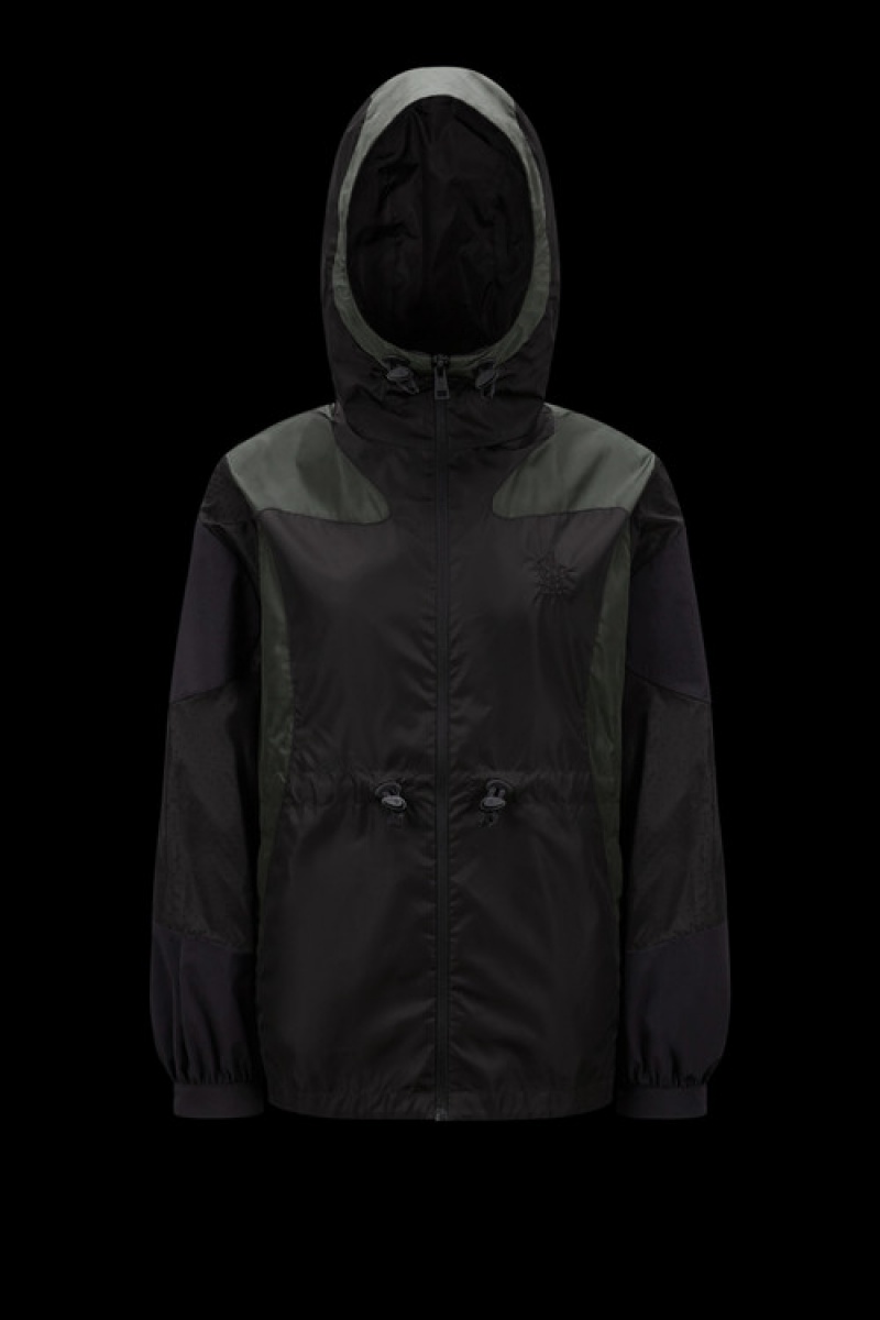 Cortavientos Moncler Symphodus Parka Mujer Negros Verdes | NLUP-98326