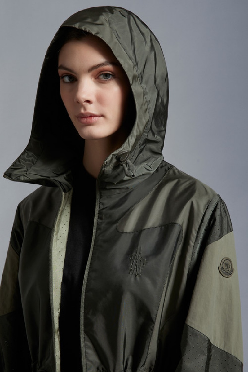 Cortavientos Moncler Symphodus Parka Mujer Verdes Oscuro | GOQE-62094