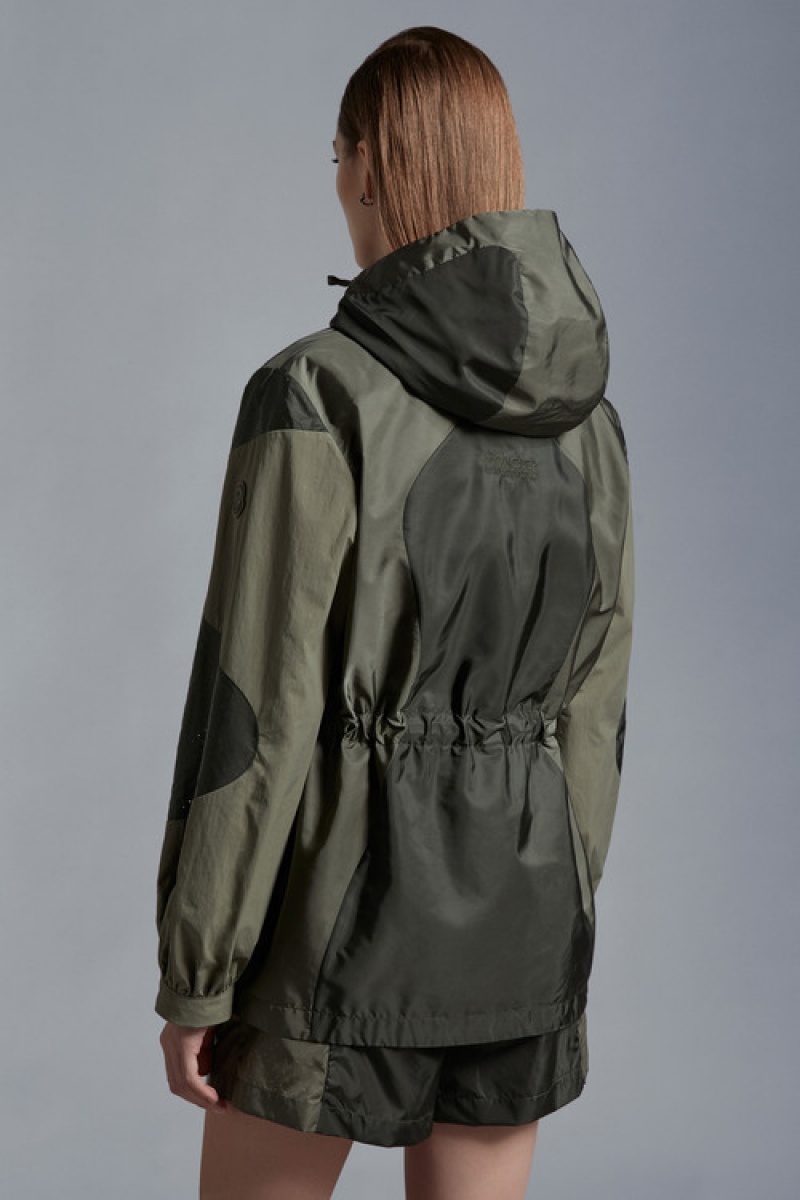 Cortavientos Moncler Symphodus Parka Mujer Verdes Oscuro | GOQE-62094