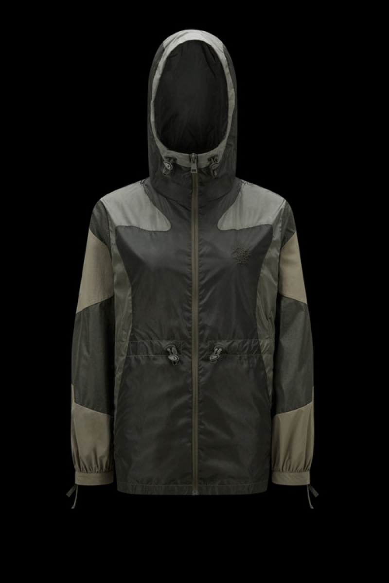 Cortavientos Moncler Symphodus Parka Mujer Verdes Oscuro | GOQE-62094