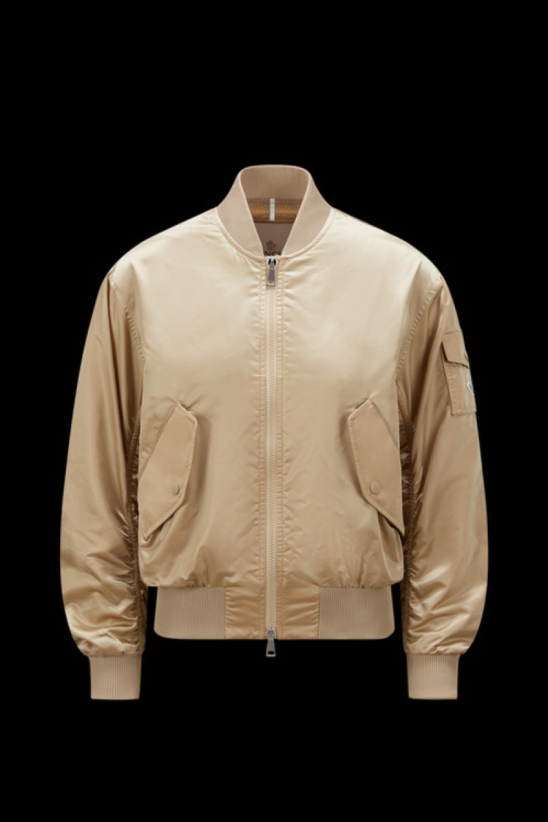 Cortavientos Moncler Ter Bomber Mujer Marrom Beige | AQUD-01735