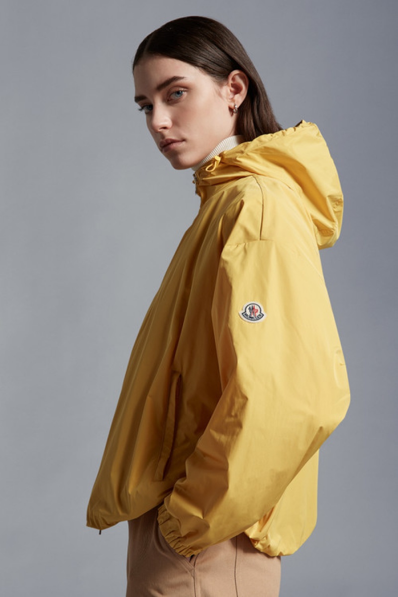 Cortavientos Moncler Tyx Encapuchado Rain Mujer Moutarde Amarillos | EWRU-71694