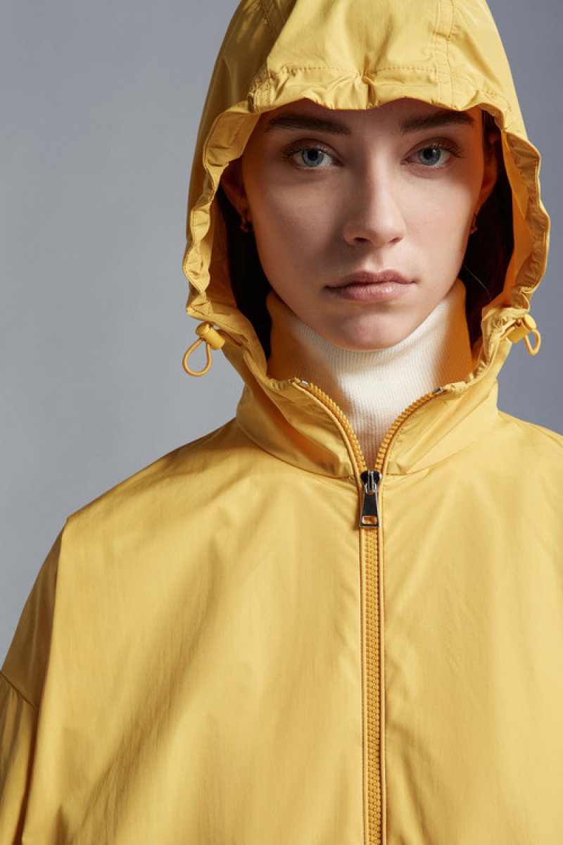 Cortavientos Moncler Tyx Encapuchado Rain Mujer Moutarde Amarillos | EWRU-71694