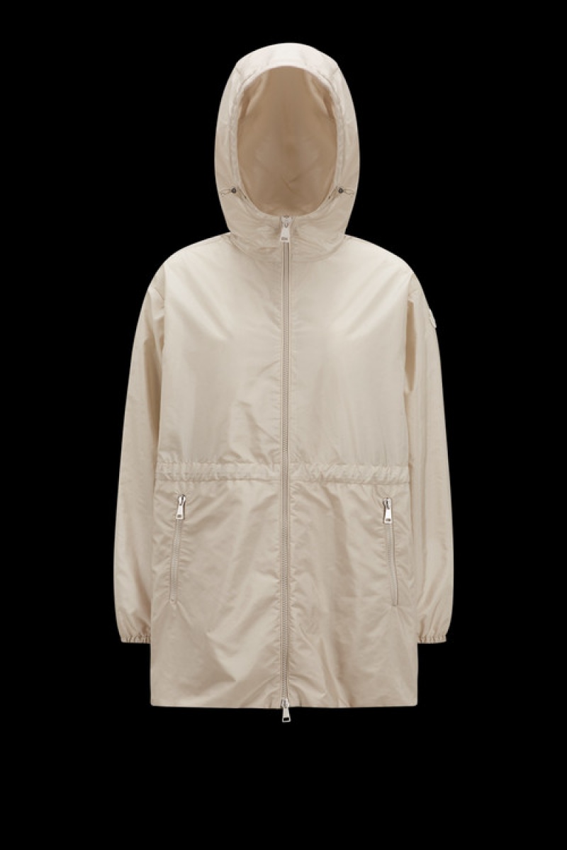 Cortavientos Moncler Wete Encapuchado Mujer Beige | VXYL-39850