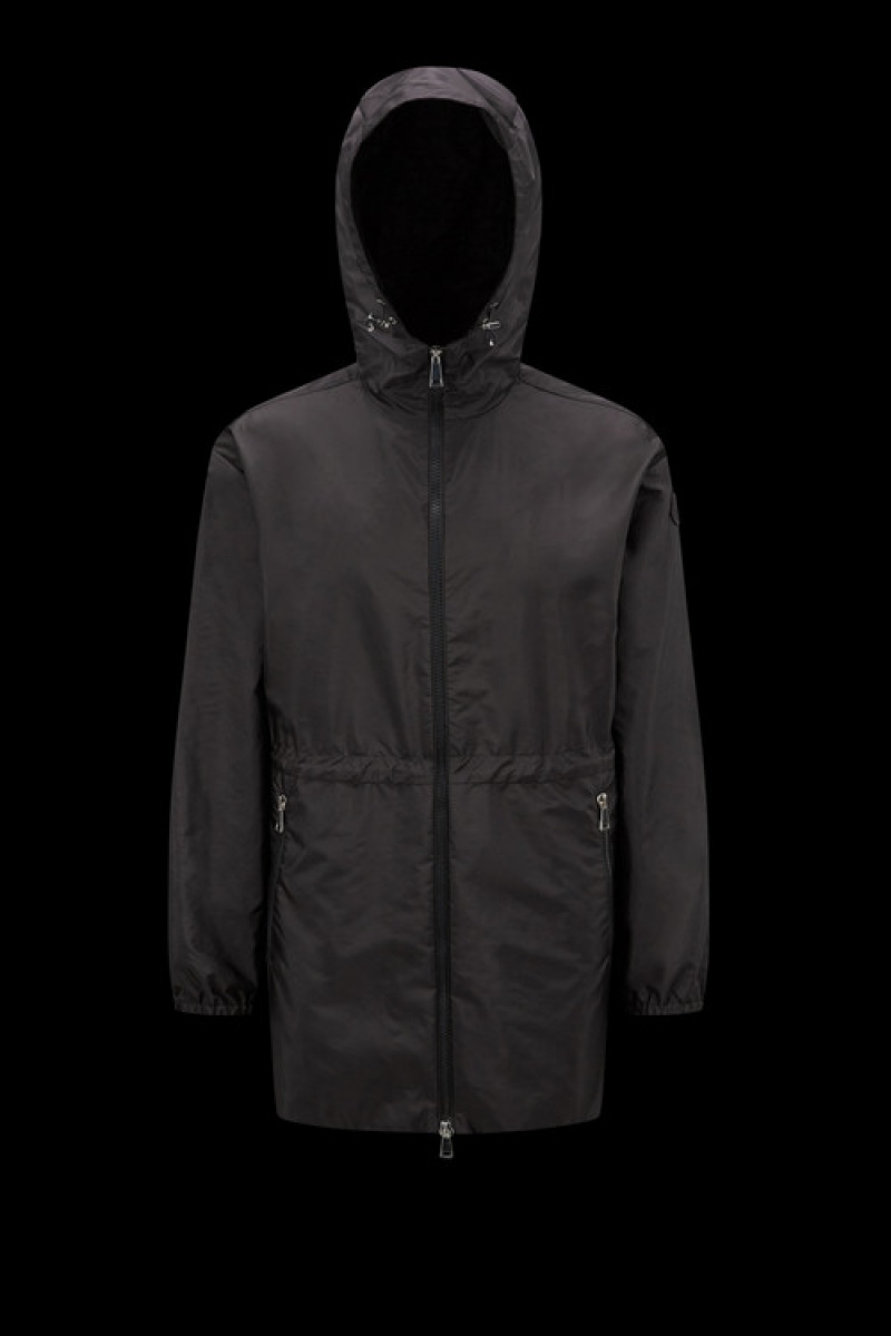 Cortavientos Moncler Wete Encapuchado Mujer Negros | NXWR-86547