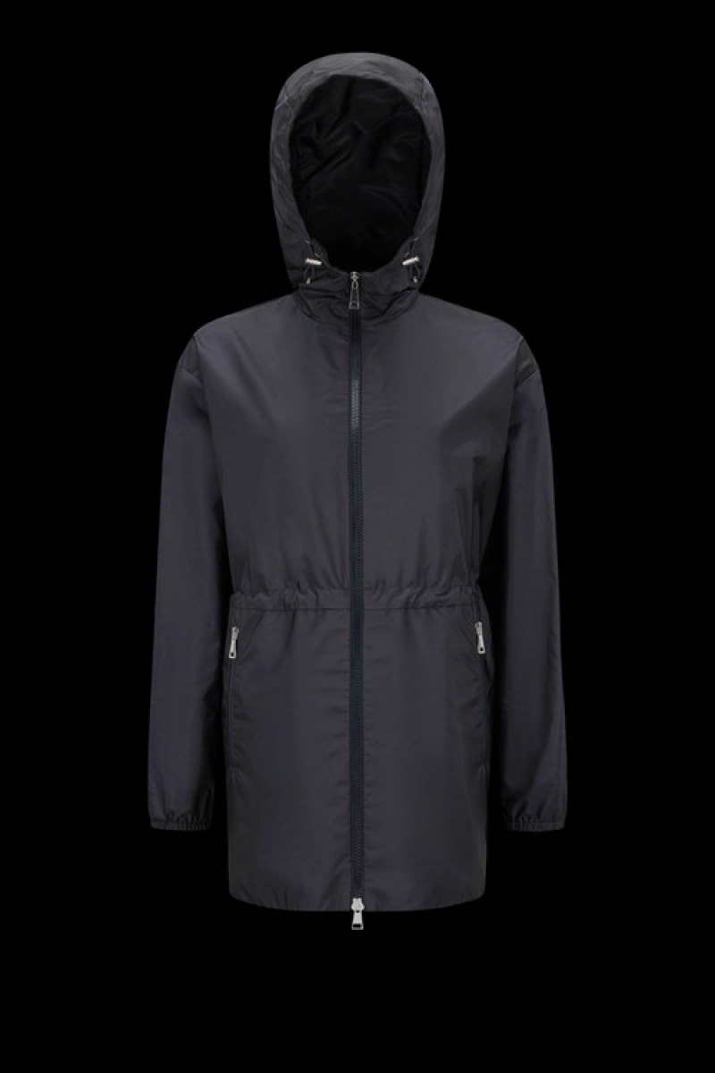 Cortavientos Moncler Wete Encapuchado Mujer Azules | MIAW-13087