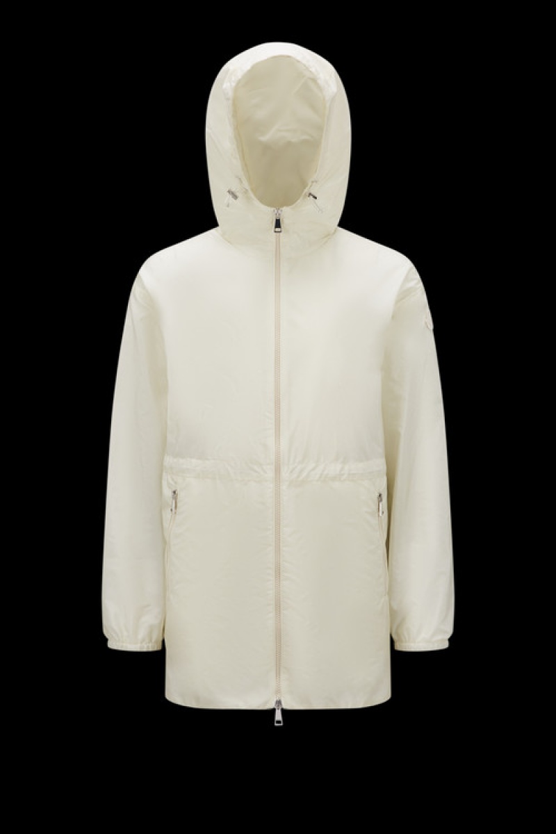 Cortavientos Moncler Wete Encapuchado Mujer Blancos | FPVG-20976