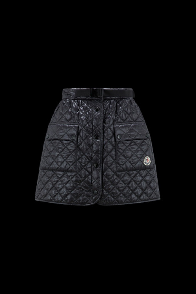 Falda Moncler Acolchado Mujer Negros | UCNF-24785