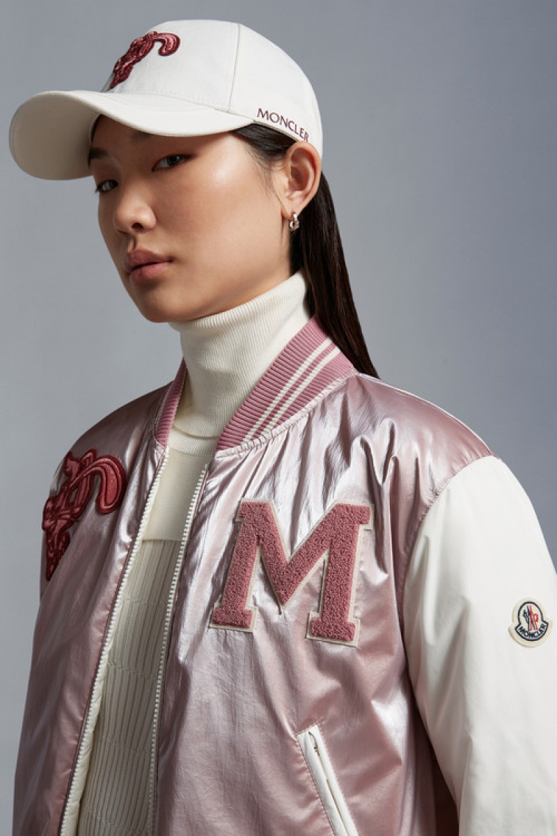 Gorras Moncler Embroidered Baseball Mujer Blancos | QDVJ-60275