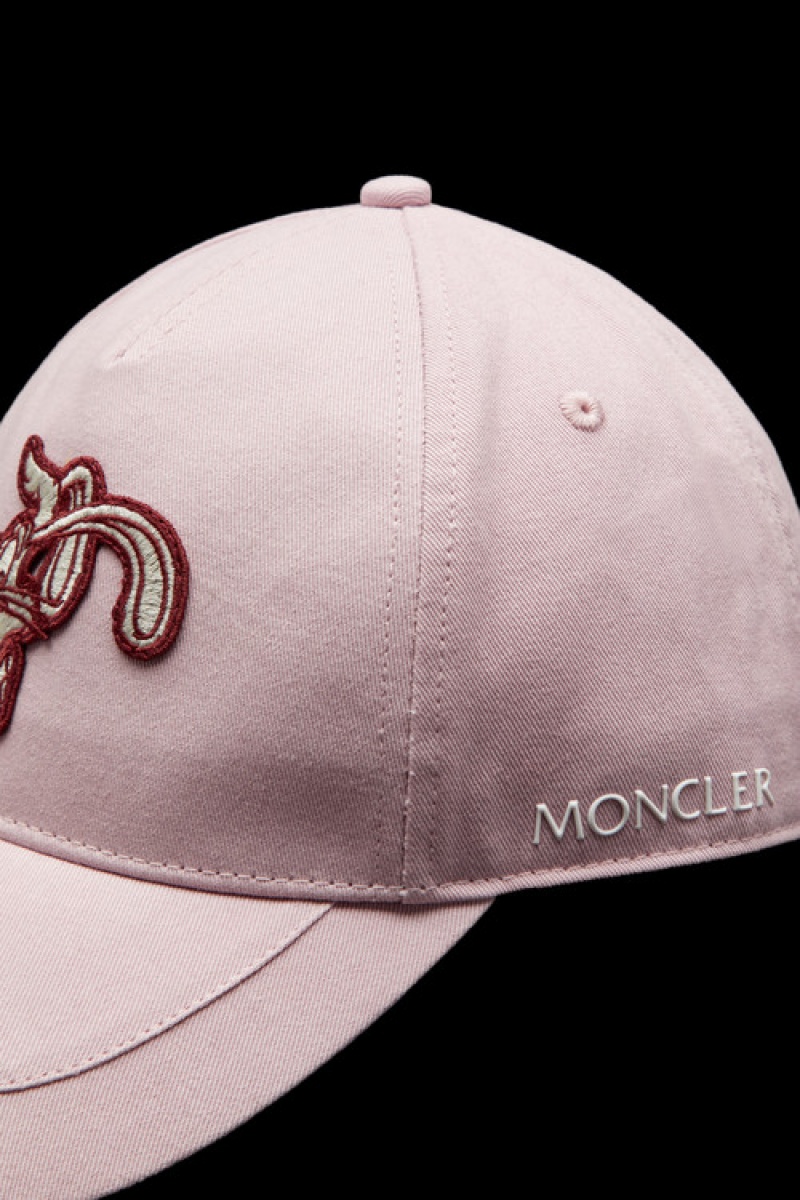 Gorras Moncler Embroidered Baseball Mujer Rosas | TEDI-93265