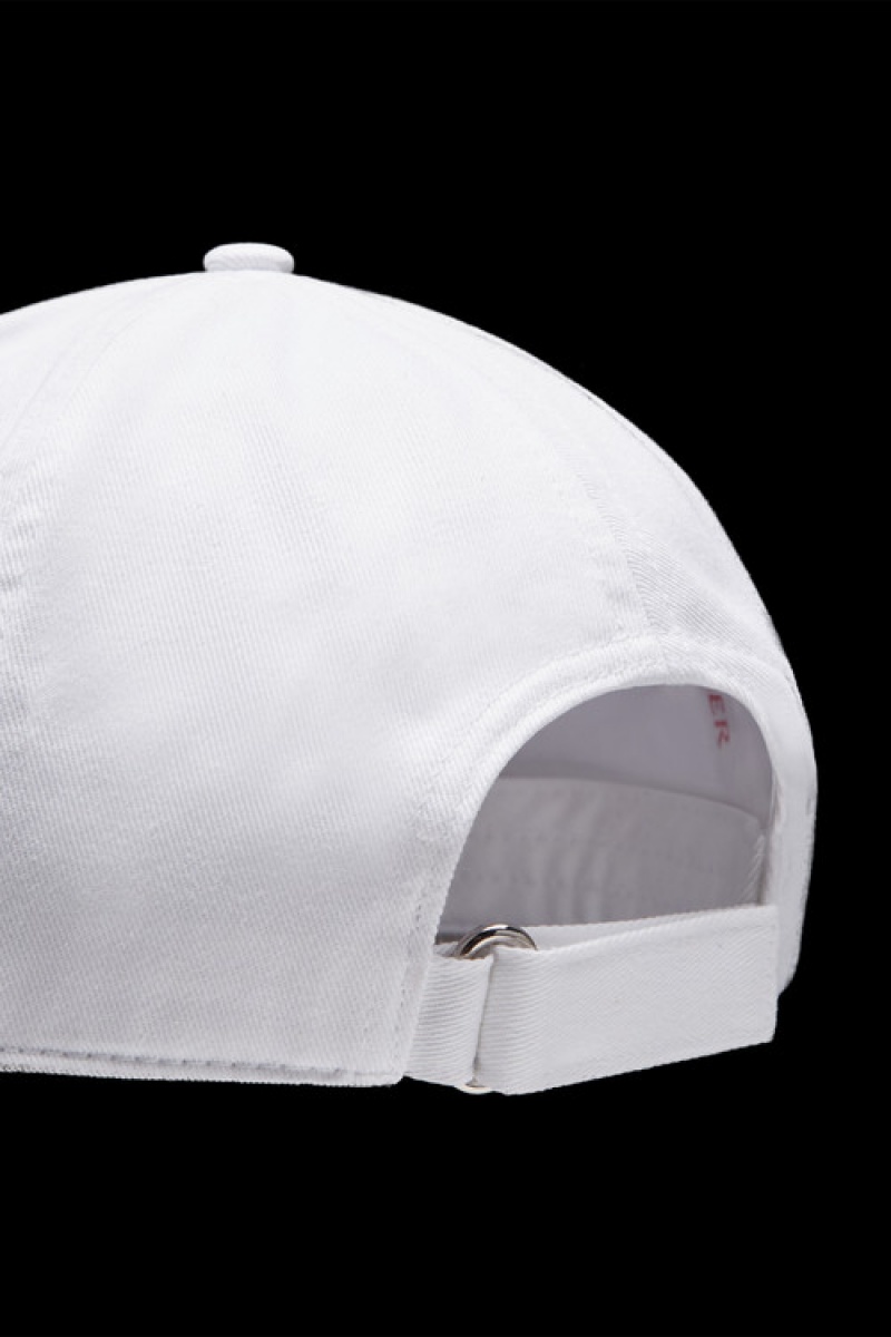 Gorras Moncler Embroidered Logo Baseball Mujer Blancos | GVXS-29483