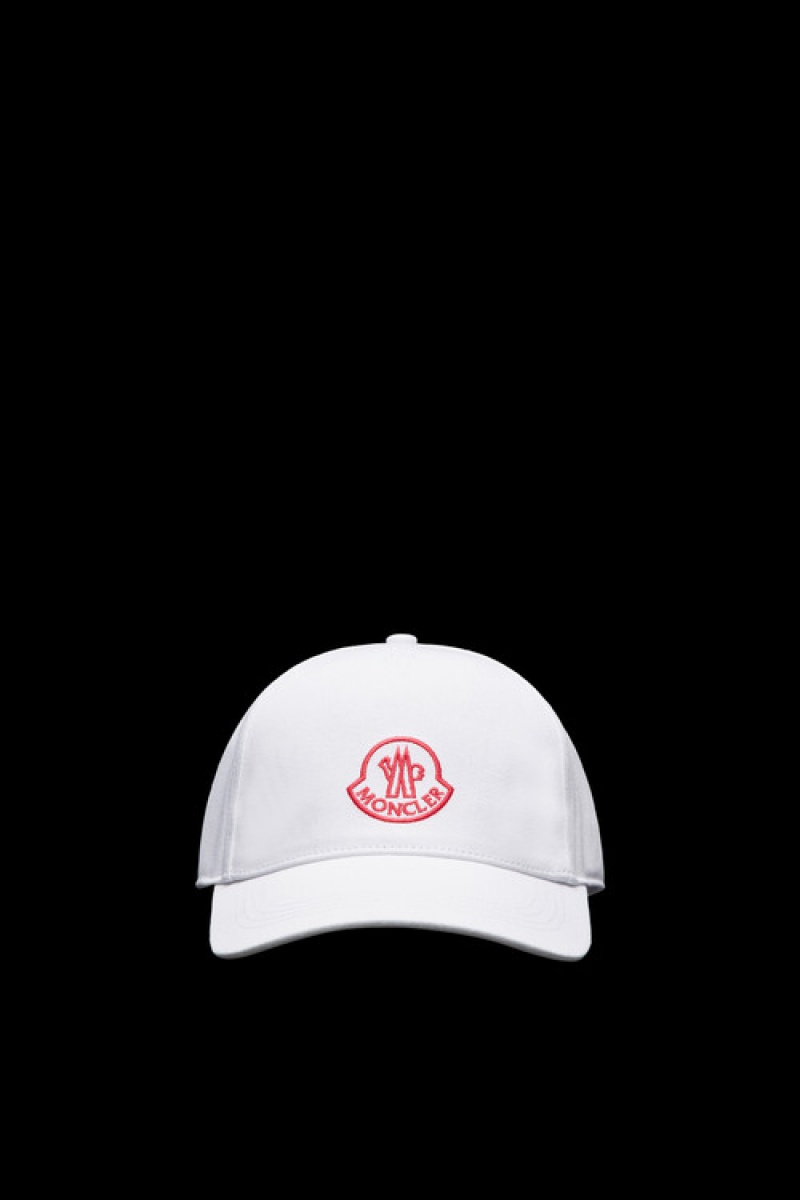 Gorras Moncler Embroidered Logo Baseball Mujer Blancos | GVXS-29483