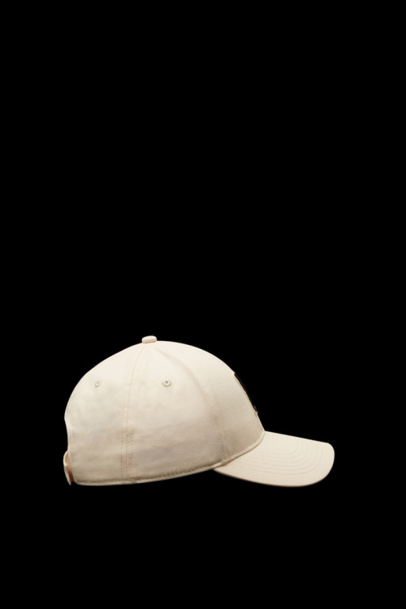 Gorras Moncler Embroidered Monogram Baseball Mujer Amarillos Claro Beige | EWFK-65749