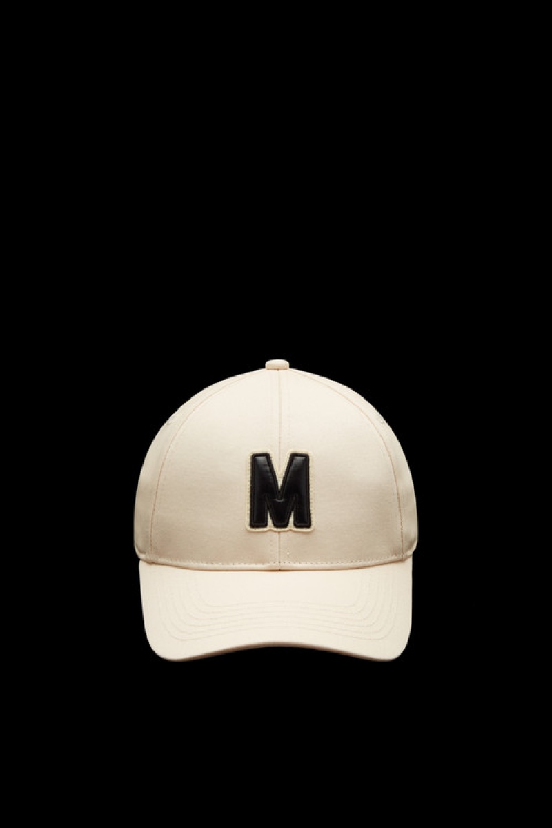 Gorras Moncler Embroidered Monogram Baseball Mujer Amarillos Claro Beige | EWFK-65749