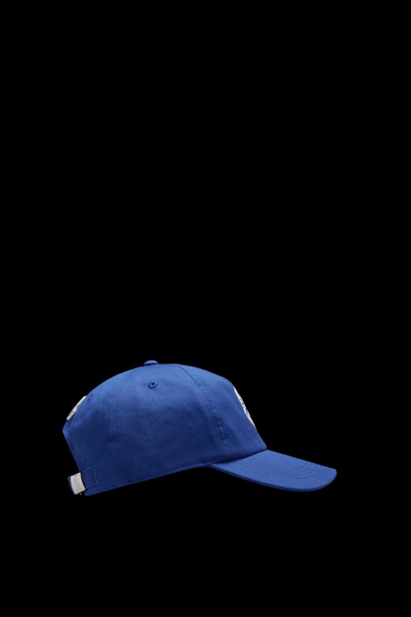 Gorras Moncler Gabardine Baseball Hombre Azules Oscuro | CESB-31298