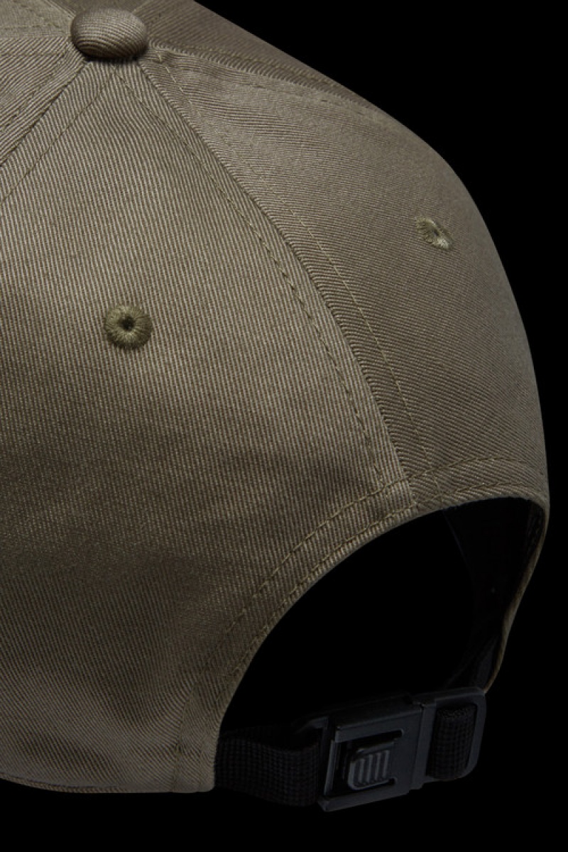 Gorras Moncler Gabardine Baseball Hombre Verdes Oscuro | PWJF-05978