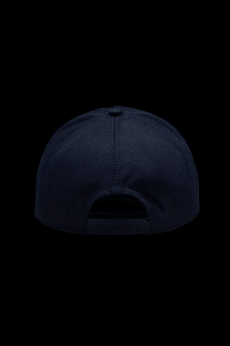 Gorras Moncler Gabardine Baseball Hombre Azules | QXMK-78261