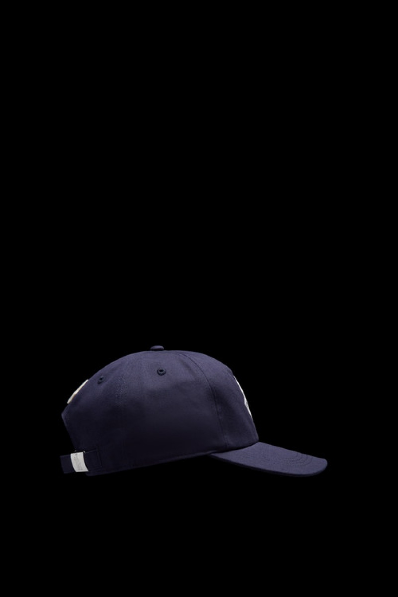 Gorras Moncler Gabardine Baseball Hombre Azules | PXMG-19548