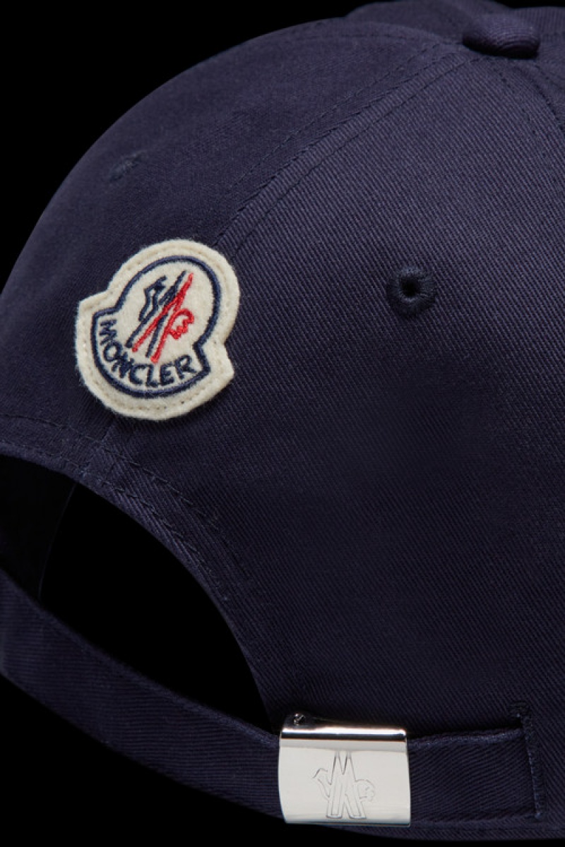 Gorras Moncler Gabardine Baseball Hombre Azules | PXMG-19548