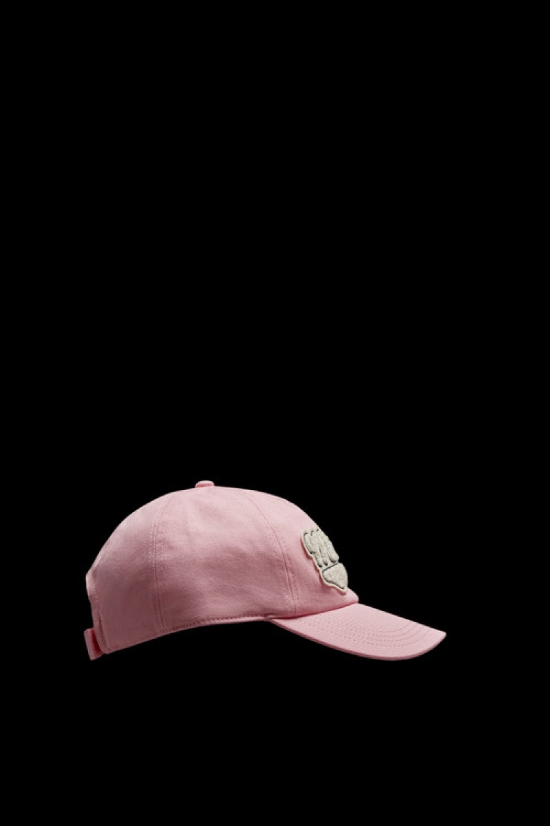 Gorras Moncler Gabardine Baseball Mujer Rosas Claro | RHEW-38649