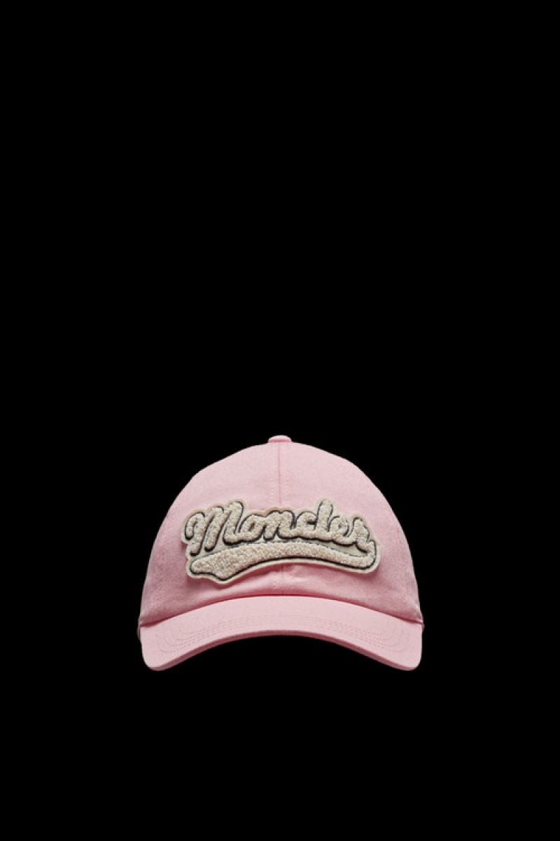 Gorras Moncler Gabardine Baseball Mujer Rosas Claro | RHEW-38649