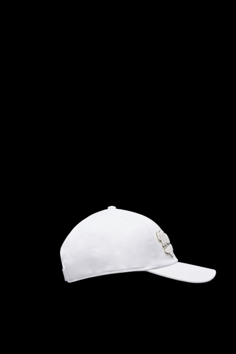 Gorras Moncler Gabardine Baseball Mujer Blancos | WJPO-31507