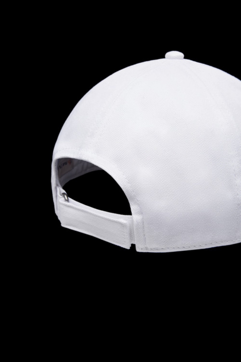 Gorras Moncler Gabardine Baseball Mujer Blancos | WJPO-31507