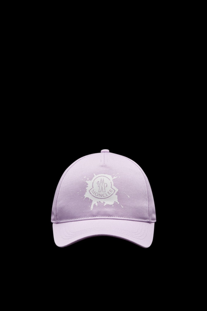 Gorras Moncler Logo Baseball Mujer Morados | KRBQ-06215