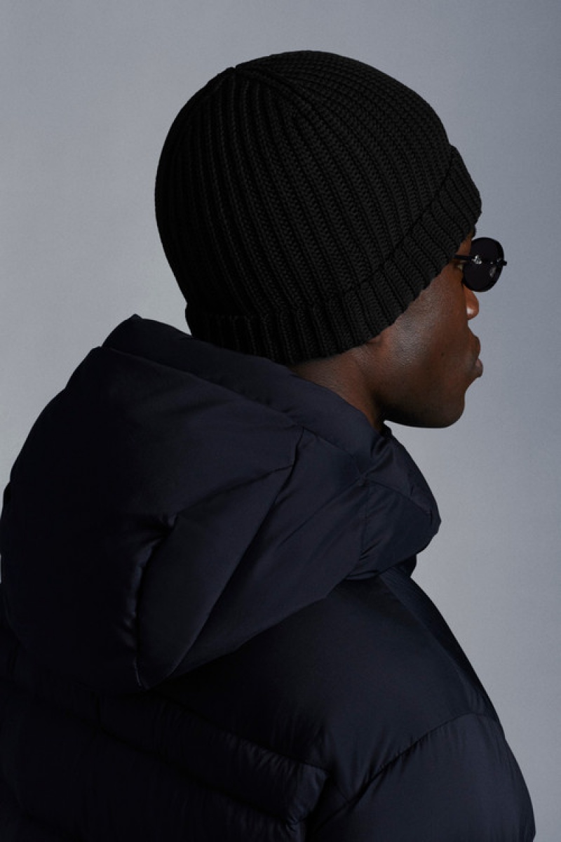 Gorro Moncler Algodon Hombre Negros | GFJX-08523