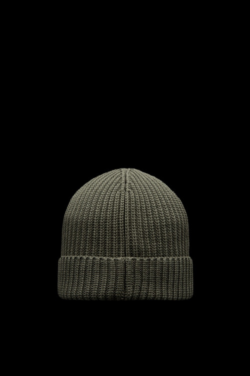 Gorro Moncler Algodon Hombre Verdes | TDAS-67258