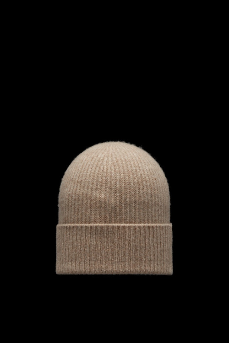 Gorro Moncler Cashmere Blend Hombre Beige Claro | BZWQ-36059