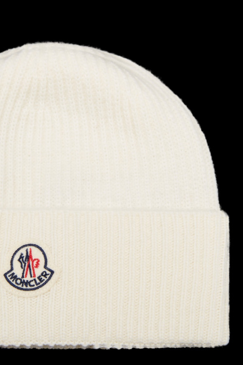 Gorro Moncler Cashmere Blend Hombre Blancos | FIGD-25407