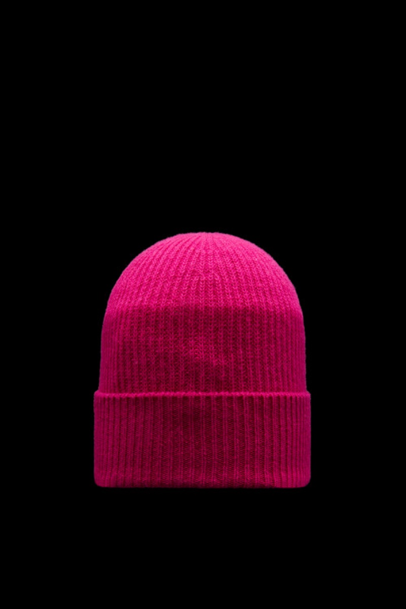 Gorro Moncler Cashmere Blend Hombre Fucsia | QOPR-46523