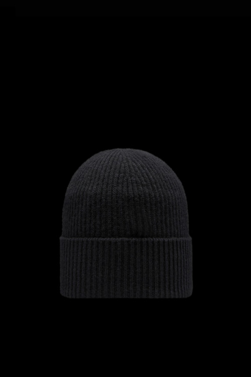 Gorro Moncler Cashmere Blend Hombre Negros | JKCT-28915