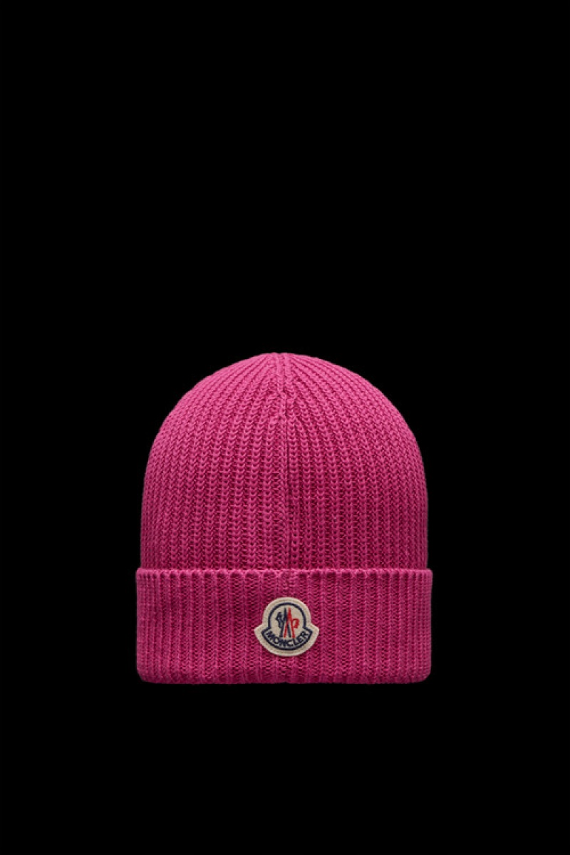 Gorro Moncler Embroidered Monogram Hombre Rosas Claro | XUYM-27196