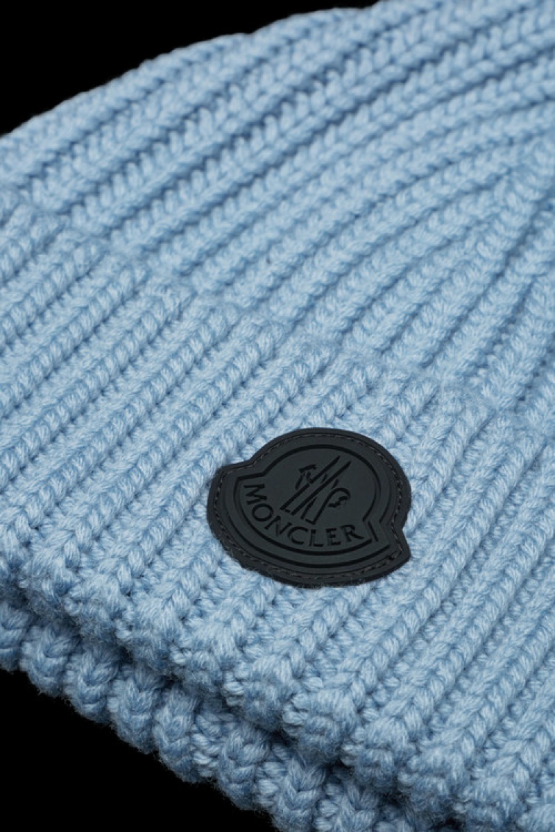 Gorro Moncler Lana Hombre Azules | NDSW-14270