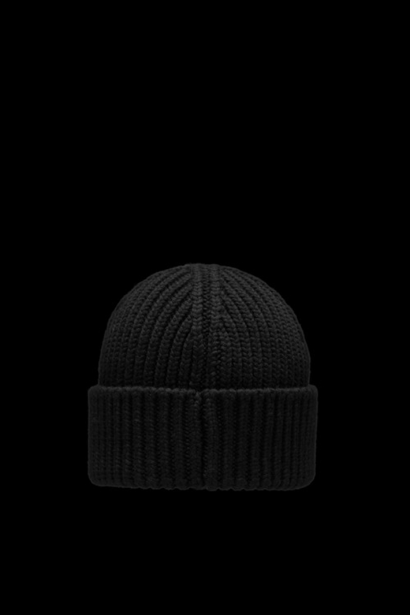 Gorro Moncler Lana Hombre Negros | UDKR-65937