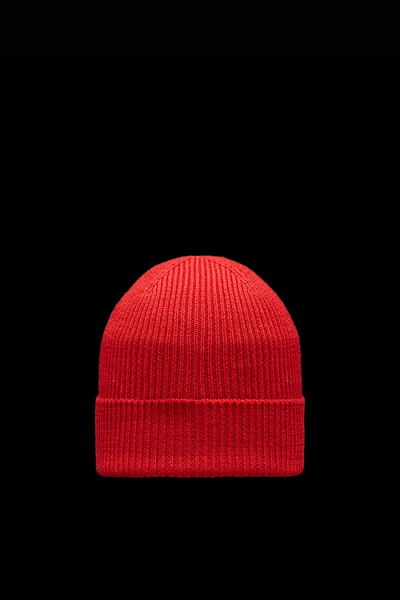 Gorro Moncler Lana Hombre Rojos | MDLB-08963