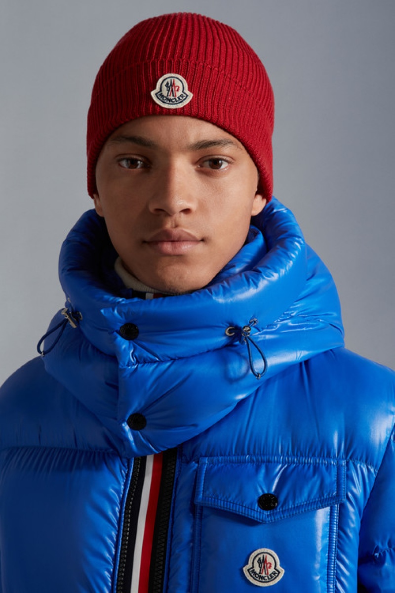 Gorro Moncler Lana Hombre Rojos | MDLB-08963