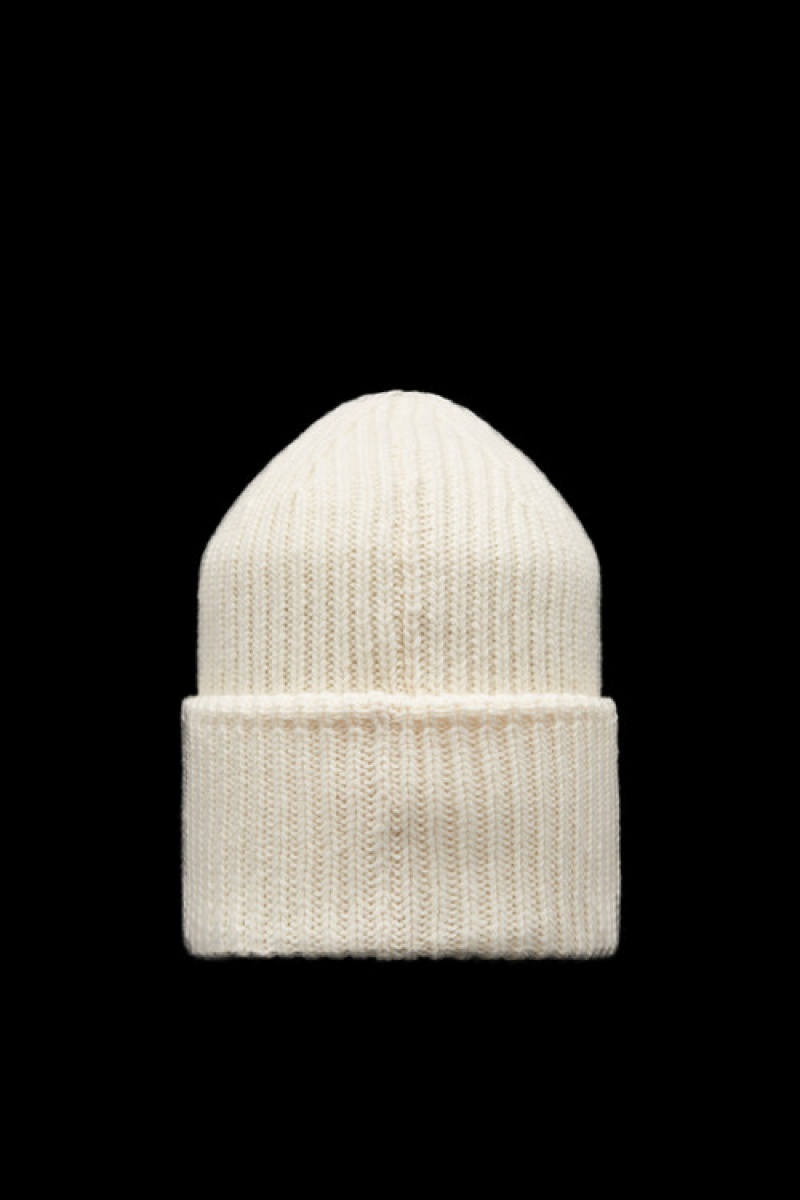 Gorro Moncler Lana Mujer Blancos | IENH-62347