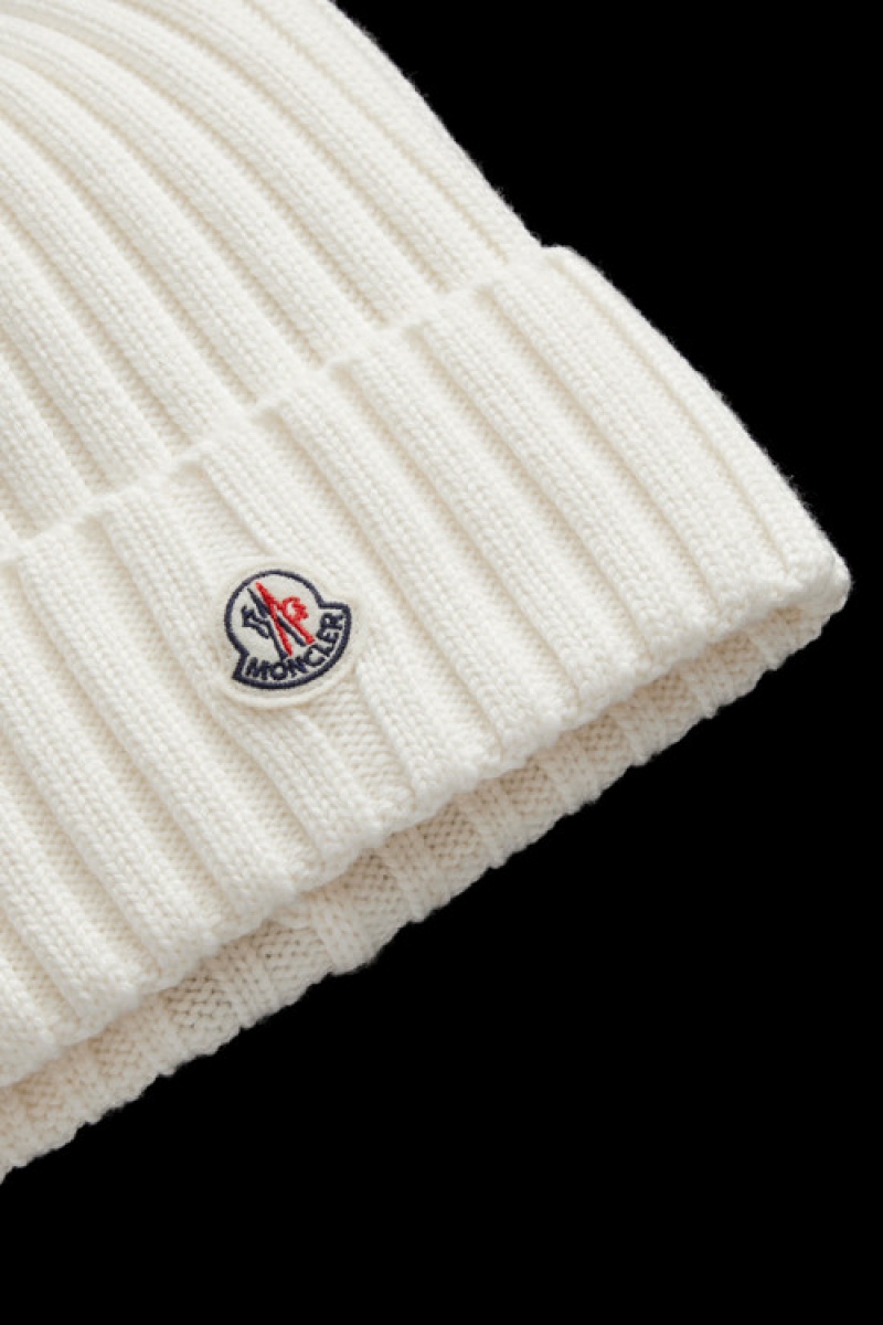 Gorro Moncler Lana Mujer Blancos | LCWG-87192