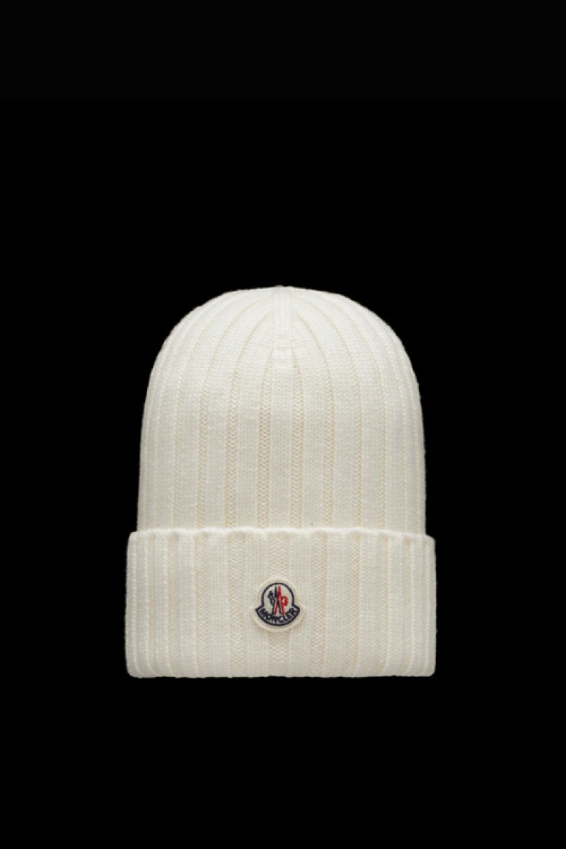 Gorro Moncler Lana Mujer Blancos | LCWG-87192