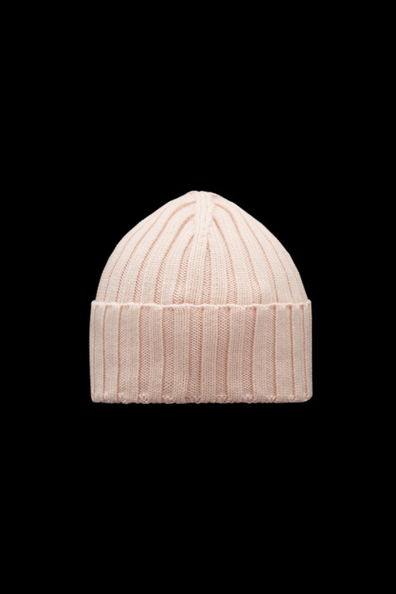 Gorro Moncler Lana Mujer Fucsia | HAJM-49678